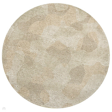 Louis De Poortere Meditation Coral 9229 Shell Beige Washable Polyester Flatweave Round Eco-Rug-Louis De Poortere-Rug Love - The Most Loved Rug Store